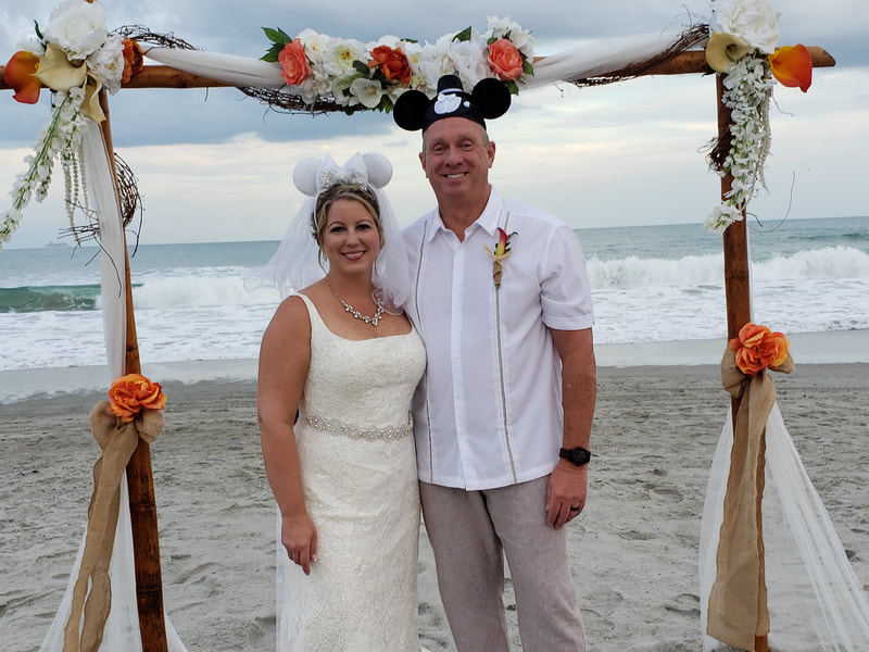 beach wedding decorations, cocoa beach weddings, elope cocoa beach, cocoa beach florist, surfside wedding chapel, cocoa beach officiant, Florida beach weddings, 